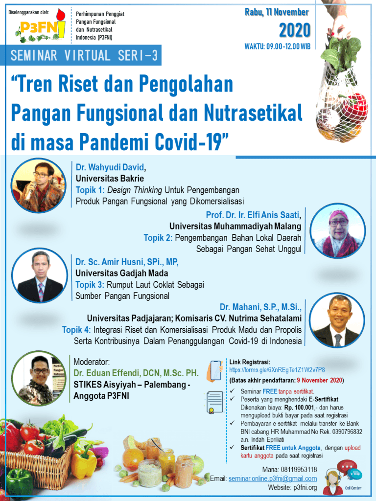 Tren Riset Tren Riset dan Pengolahan Pangan Fungsional dan Nutrasetikal di masa ...